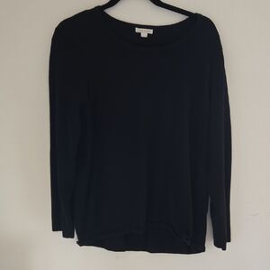 Erin London Elegant Black Long Sleeve Top